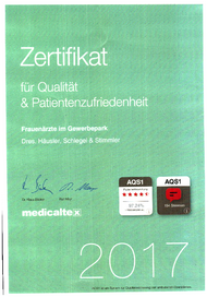 PDF - Zertifikat Qualitaet u. Patientenzufriedenheit 2017