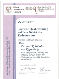 PDF - Zertifikat Spezielle Qualifizierung Endometriose - Dr. Häusler