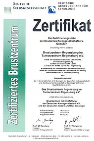 Bild - Zertifikat Brustzentrum - 2005