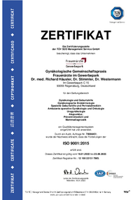 PDF - TÜV Zertifikat Einführung Verwendung Qualitaetsmanagements ISO9001:2015